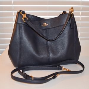 Coach Navy Blue Edie Bag